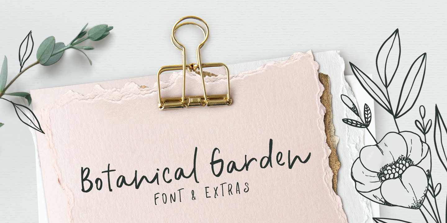 フォント Botanical Garden